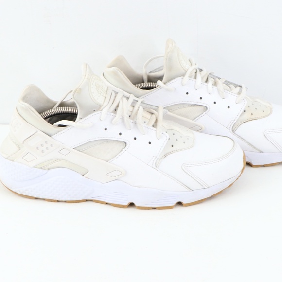 Nike Air Huarache Ostrich Triple White Sneakers main image 5